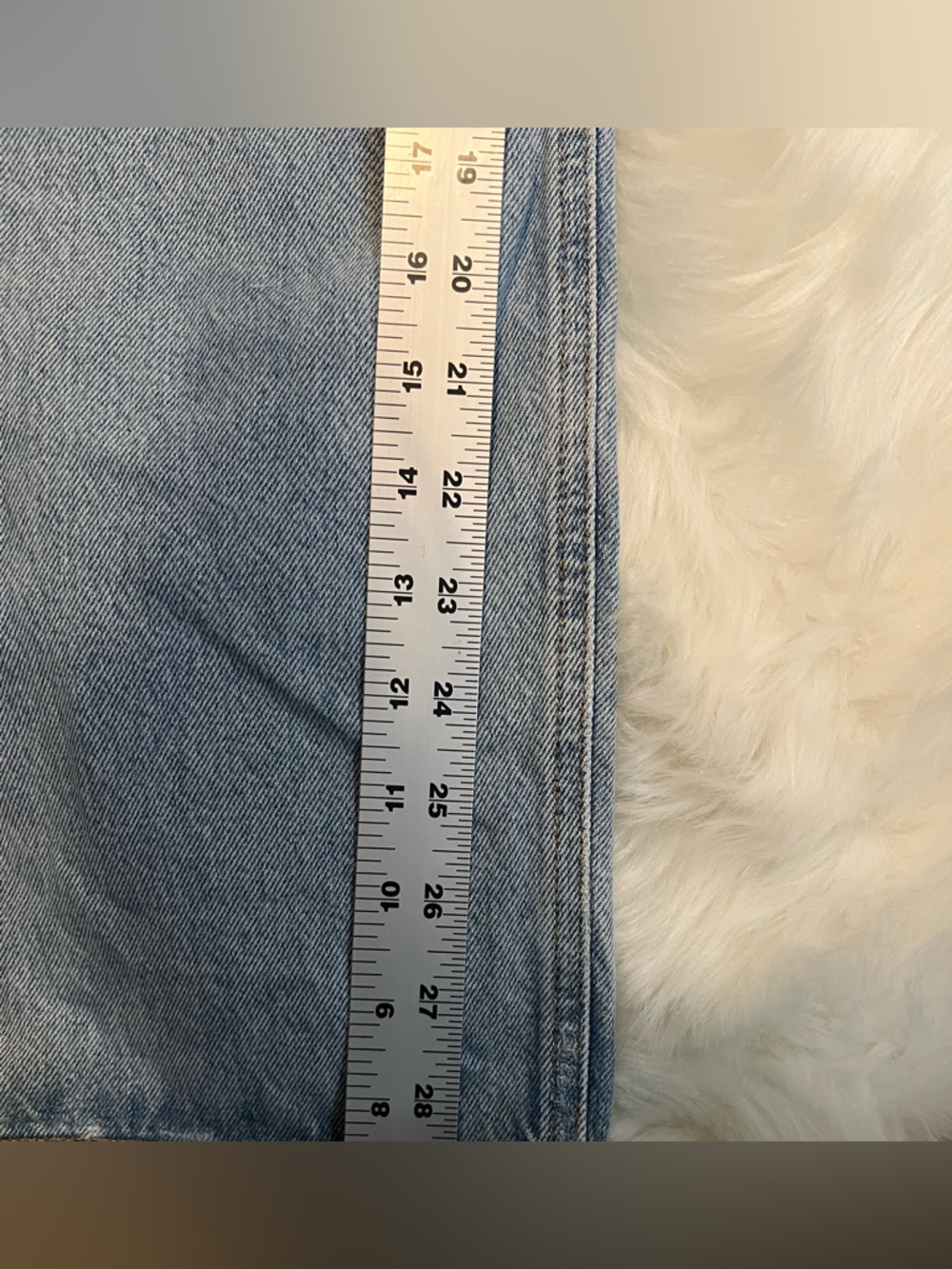 Agolde 90´s Light Wash Straight-Leg woman’s Jeans with Distressed Knees size 28 - Picture 10 of 10